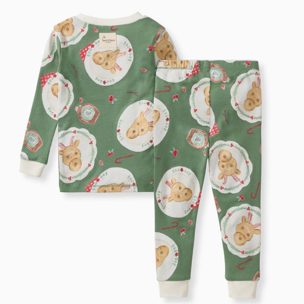 Burt's Bees Reindeer Pancake Pajama Set - Picture 2 of 8